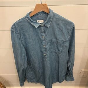 GAP Women’s Denim Shirtdress